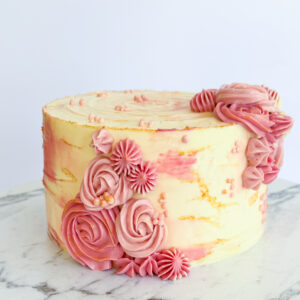 Modern buttercream cake